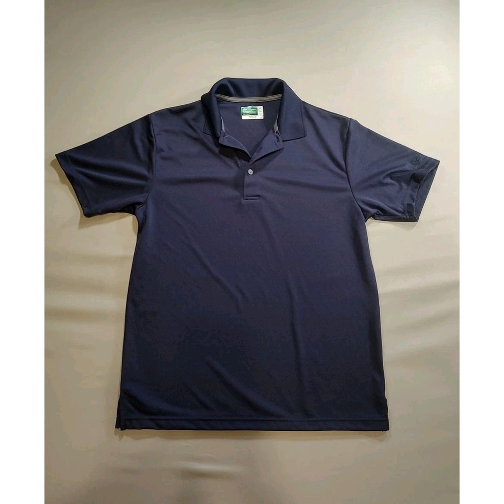 Ben Hogan Performance Polo Shirt Mens Medium Blue Teal Short Sleeve Golf Polo